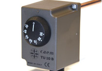 Electric thermostat single pole:model TU.10 B 16 A - 250 V
